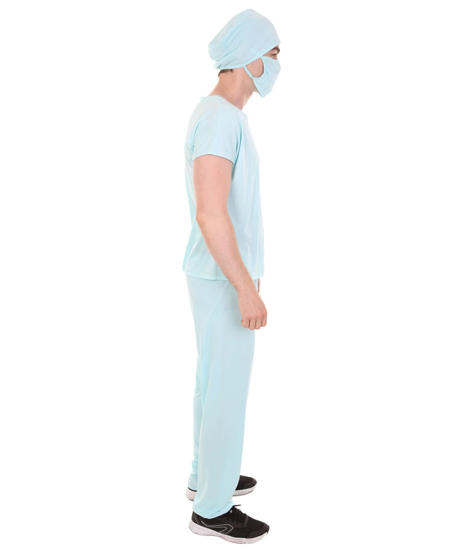 HPO Adult Men's E.R. Doctor Costume | Blue Cosplay Costume 5 HPO Adult Men's E.R. Doctor Costume | Blue Cosplay Costume
