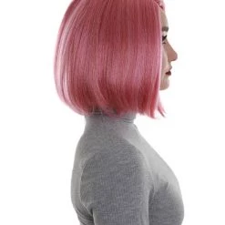 BC Introverted Bob | Women's Rose Gold Color Straight Shoulder Length Trendy Introverted Bob Wig