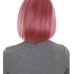 BC Introverted Bob | Women's Rose Gold Color Straight Shoulder Length Trendy Introverted Bob Wig