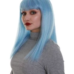 BC Dreamcicle | Women's Icy Blue Color Straight Shoulder Length Trendy Dreamcicle Wig