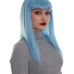 BC Dreamcicle | Women's Icy Blue Color Straight Shoulder Length Trendy Dreamcicle Wig 14 BC Dreamcicle | Women's Icy Blue Color Straight Shoulder Length Trendy Dreamcicle Wig