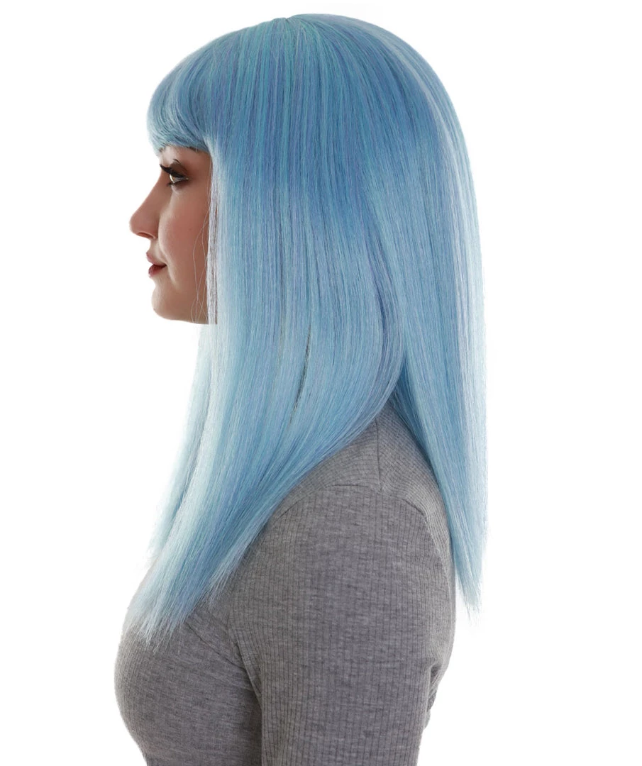 BC Dreamcicle | Women's Icy Blue Color Straight Shoulder Length Trendy Dreamcicle Wig 3 BC Dreamcicle | Women's Icy Blue Color Straight Shoulder Length Trendy Dreamcicle Wig