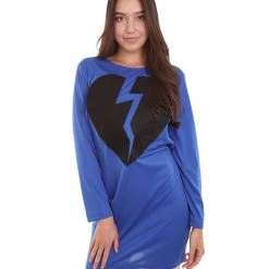 HPO Adult Women's My Heart Is Broken Costume | Blue Cosplay Costume