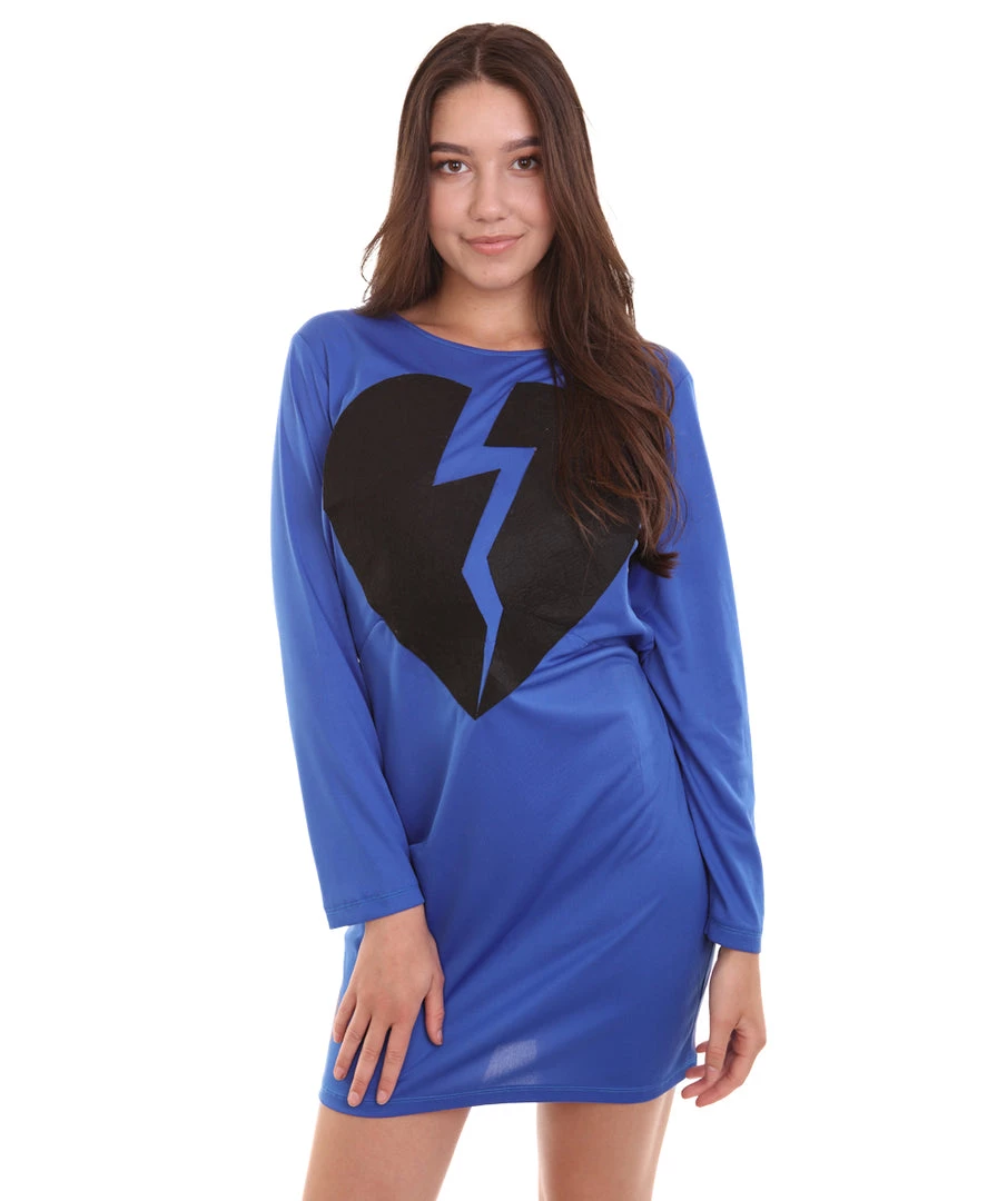 HPO Adult Women's My Heart Is Broken Costume | Blue Cosplay Costume 2 HPO Adult Women's My Heart Is Broken Costume | Blue Cosplay Costume