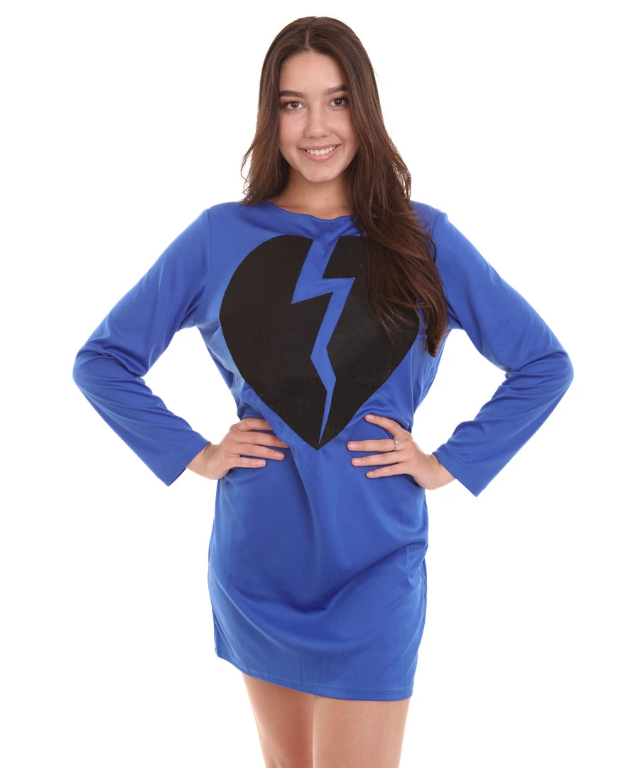 HPO Adult Women's My Heart Is Broken Costume | Blue Cosplay Costume 1 HPO Adult Women's My Heart Is Broken Costume | Blue Cosplay Costume