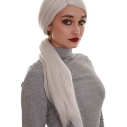 BC Mythical Goddess | Women's Grey Color Straight Long Length Ponytail Trendy Mythical Goddess Wig