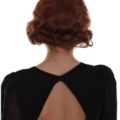 BC Roaring 20's | Women's Red Color Wavy Shoulder Length Trendy Roaring 20's Wig