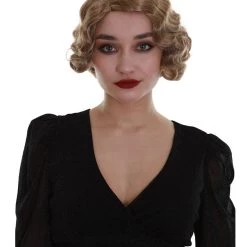 BC Roaring 20's | Women's Blonde Color Wavy Shoulder Length Trendy Roaring 20's Wig