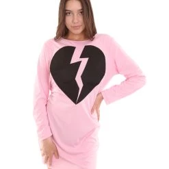 HPO Adult Women's My Heart Is Broken Dress Costume | Lt. Pink Cosplay Costume