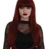 BC Midnight Lady | Women's Dark Red Color Straight Long Length Trendy Midnight Lady Wig
