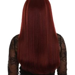 BC Midnight Lady | Women's Dark Red Color Straight Long Length Trendy Midnight Lady Wig