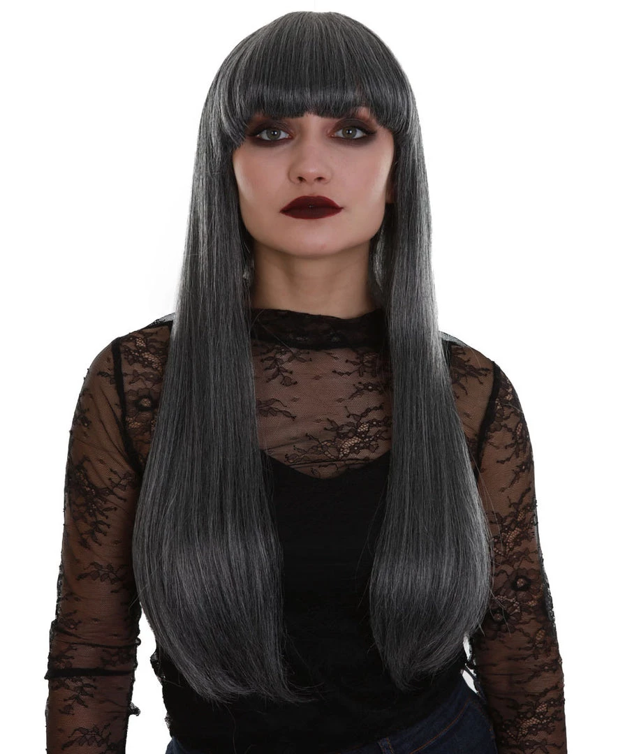 BC Midnight Lady | Women's Dark Grey Color Straight Long Length Trendy Midnight Lady Wig 1 BC Midnight Lady | Women's Dark Grey Color Straight Long Length Trendy Midnight Lady Wig