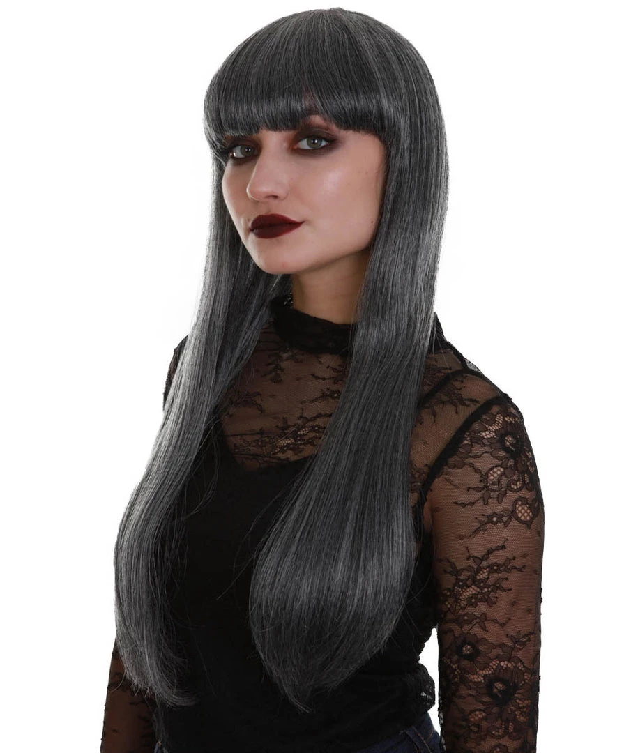 BC Midnight Lady | Women's Dark Grey Color Straight Long Length Trendy Midnight Lady Wig 2 BC Midnight Lady | Women's Dark Grey Color Straight Long Length Trendy Midnight Lady Wig