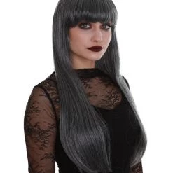 BC Midnight Lady | Women's Dark Grey Color Straight Long Length Trendy Midnight Lady Wig 13 BC Midnight Lady | Women's Dark Grey Color Straight Long Length Trendy Midnight Lady Wig