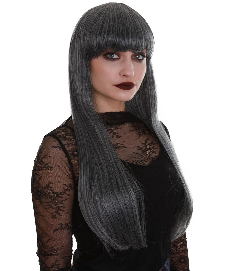 BC Midnight Lady | Women's Dark Grey Color Straight Long Length Trendy Midnight Lady Wig 6 BC Midnight Lady | Women's Dark Grey Color Straight Long Length Trendy Midnight Lady Wig