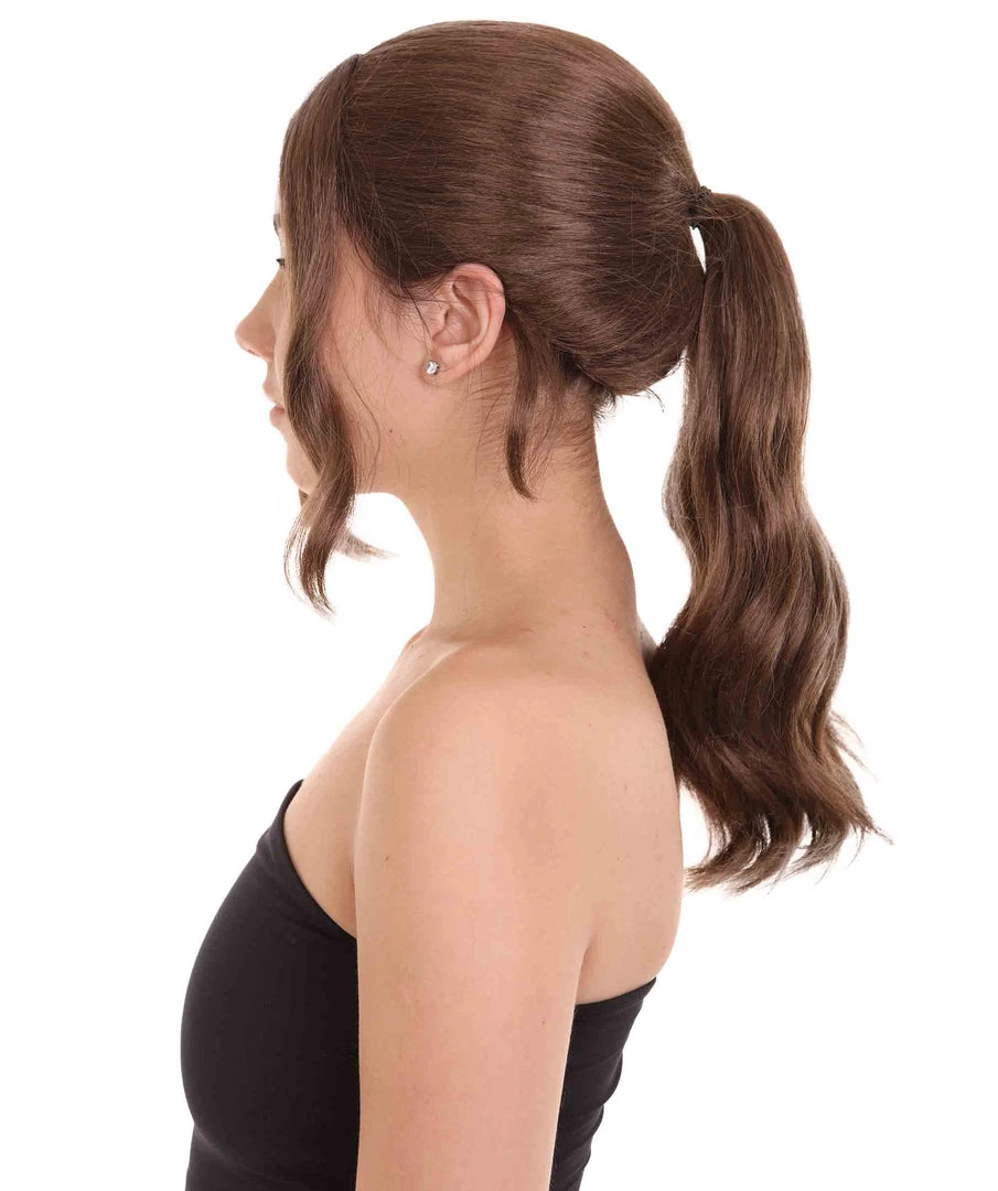 HPO Movie Adventurer Womens Wig | Dark Auburn Movie Wig | Premium Breathable Capless Cap 2 HPO Movie Adventurer Womens Wig | Dark Auburn Movie Wig | Premium Breathable Capless Cap