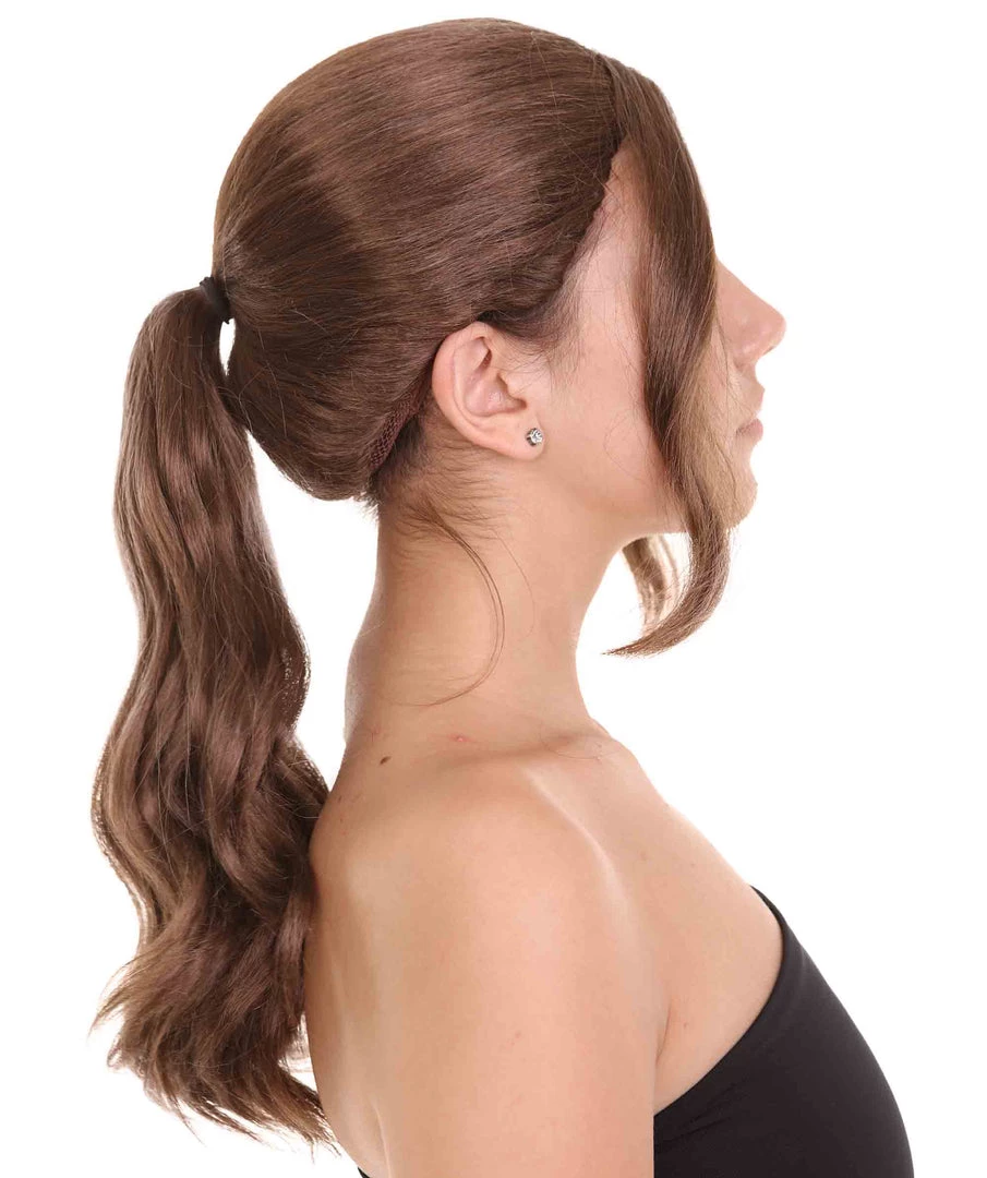 HPO Movie Adventurer Womens Wig | Dark Auburn Movie Wig | Premium Breathable Capless Cap 4 HPO Movie Adventurer Womens Wig | Dark Auburn Movie Wig | Premium Breathable Capless Cap