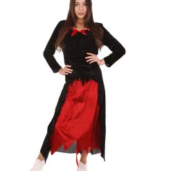 HPO Adult Women's Fantasia Vampire Costume | Black Halloween Costume