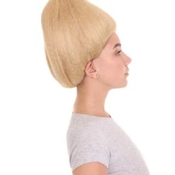 HPO Adult Womens Wig | Celebrity Fancy Blonde Halloween Wig | Premium Breathable Capless Cap