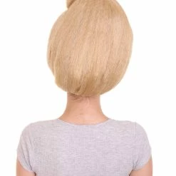 HPO Adult Womens Wig | Celebrity Fancy Blonde Halloween Wig | Premium Breathable Capless Cap