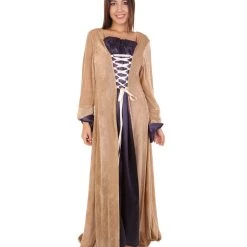 HPO Adult Women's Medieval Renaissance Fancy Dress Costume | Multi Color Cosplay Costume