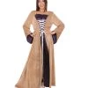 HPO Adult Women's Medieval Renaissance Fancy Dress Costume | Multi Color Cosplay Costume