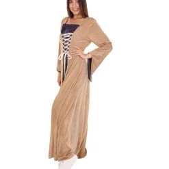 HPO Adult Women's Medieval Renaissance Fancy Dress Costume | Multi Color Cosplay Costume