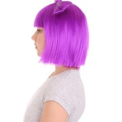 HPO Neon Purple Butterfly Womens Wig | Party Ready Fancy Cosplay Halloween Wig | Premium Breathable Capless Cap 11 HPO Neon Purple Butterfly Womens Wig | Party Ready Fancy Cosplay Halloween Wig | Premium Breathable Capless Cap