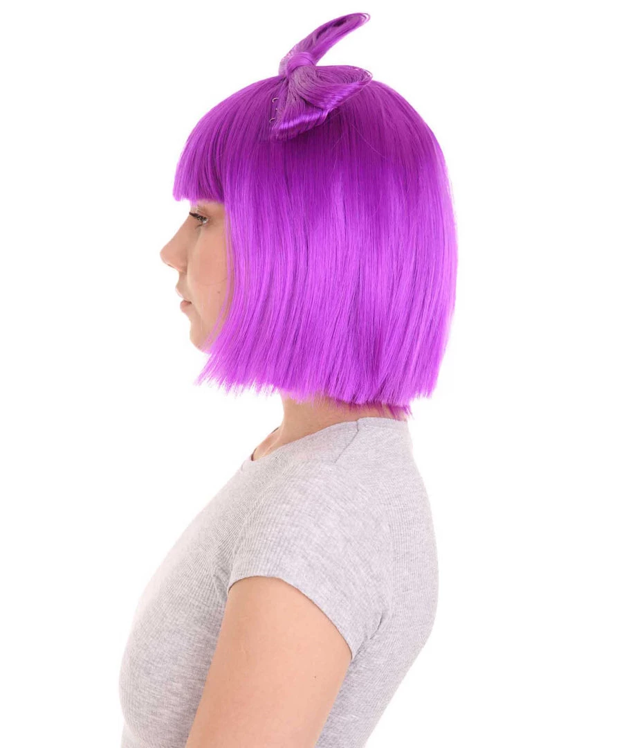 HPO Neon Purple Butterfly Womens Wig | Party Ready Fancy Cosplay Halloween Wig | Premium Breathable Capless Cap 3 HPO Neon Purple Butterfly Womens Wig | Party Ready Fancy Cosplay Halloween Wig | Premium Breathable Capless Cap