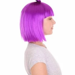 HPO Neon Purple Butterfly Womens Wig | Party Ready Fancy Cosplay Halloween Wig | Premium Breathable Capless Cap 13 HPO Neon Purple Butterfly Womens Wig | Party Ready Fancy Cosplay Halloween Wig | Premium Breathable Capless Cap