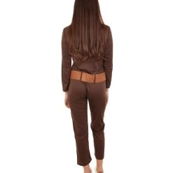 HPO Adult Women's Worker Costume | Brown Halloween Costume 11 HPO Adult Women's Worker Costume | Brown Halloween Costume
