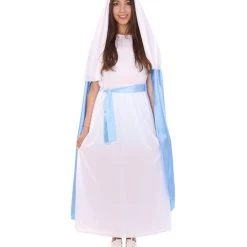 HPO Adult Women's Mary Nativity Costume | Blue And White Cosplay Costume