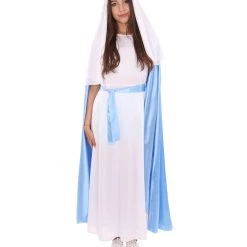 HPO Adult Women's Mary Nativity Costume | Blue And White Cosplay Costume