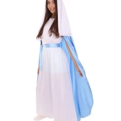 HPO Adult Women's Mary Nativity Costume | Blue And White Cosplay Costume
