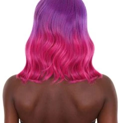 HPO Adults Women Shoulder Length Wavy Wigs | Multicolor Options Cosplay Wigs | Premium Breathable Capless Cap