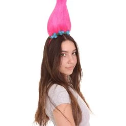HPO Women's Princess Womens Headband | Pink Cosplay Wig