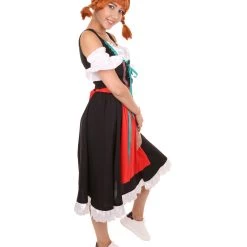 HPO Adult Women's Oktoberfest Fraulein Costume | Black & Red Halloween Costume 14 HPO Adult Women's Oktoberfest Fraulein Costume | Black & Red Halloween Costume