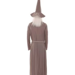 HPO Adult Men's Wizard Hat & Robe TV/Movie Costume | Grey Cosplay Costume