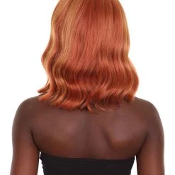 HPO Adults Women Shoulder Length Wavy Wigs | Multicolor Options Cosplay Wigs | Premium Breathable Capless Cap