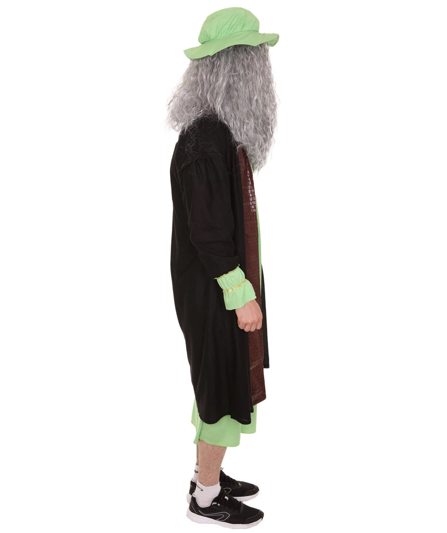 HPO Adult Men's Leonardo Da Vinci Painter Artitst Costume | Green Cosplay Costume 6 HPO Adult Men's Leonardo Da Vinci Painter Artitst Costume | Green Cosplay Costume