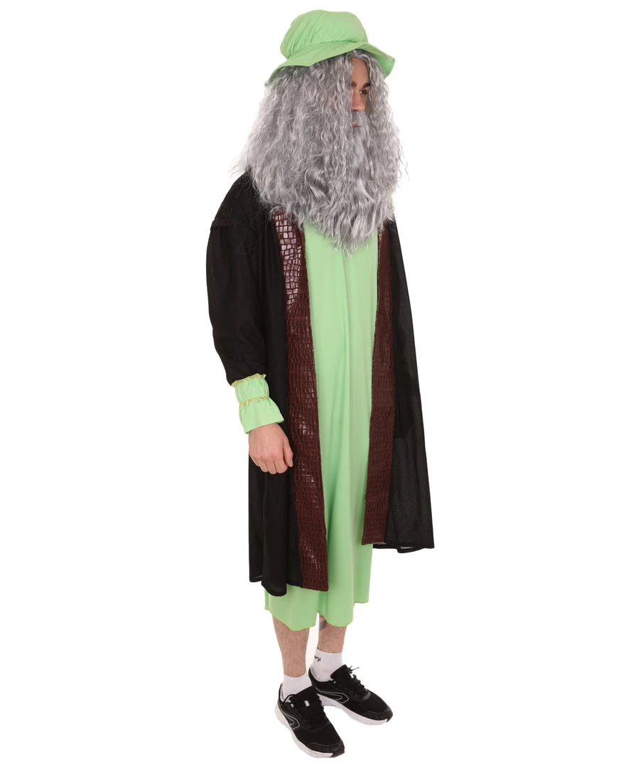 HPO Adult Men's Leonardo Da Vinci Painter Artitst Costume | Green Cosplay Costume 7 HPO Adult Men's Leonardo Da Vinci Painter Artitst Costume | Green Cosplay Costume