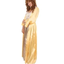 HPO Adult Women's 18th Century Royal Dress Costume | Gold Cosplay Costume