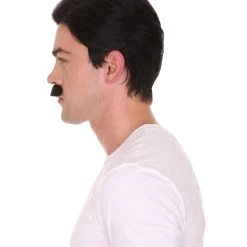 HPO Men's Father Wig And Moustache Set | Mens Cosplay Halloween Wig | Premium Breathable Capless Cap