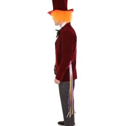 HPO Adult Men's Deluxe Hatter In Wonderland Costume | Red Cosplay Costume 11 HPO Adult Men's Deluxe Hatter In Wonderland Costume | Red Cosplay Costume