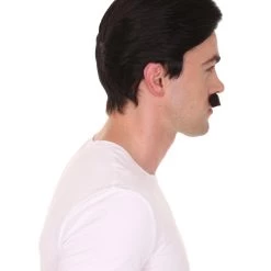 HPO Men's Father Wig And Moustache Set | Mens Cosplay Halloween Wig | Premium Breathable Capless Cap