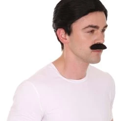 HPO Men's Father Wig And Moustache Set | Mens Cosplay Halloween Wig | Premium Breathable Capless Cap