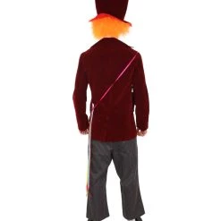 HPO Adult Men's Deluxe Hatter In Wonderland Costume | Red Cosplay Costume 12 HPO Adult Men's Deluxe Hatter In Wonderland Costume | Red Cosplay Costume