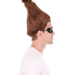 HPO Men's Superhero Family Villain Wig | Mens Wig With Mask Set | TV/Movie Wigs | Premium Breathable Capless Cap