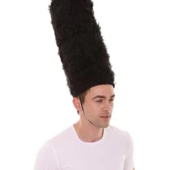 HPO Adult Men's English British Royal Guard Hat 18.5 Inches Tall | Black Costume Accessories 12 HPO Adult Men's English British Royal Guard Hat 18.5 Inches Tall | Black Costume Accessories