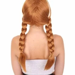 HPO Womens Princess Wig | Brown TV/Movie Wigs | Premium Breathable Capless Cap